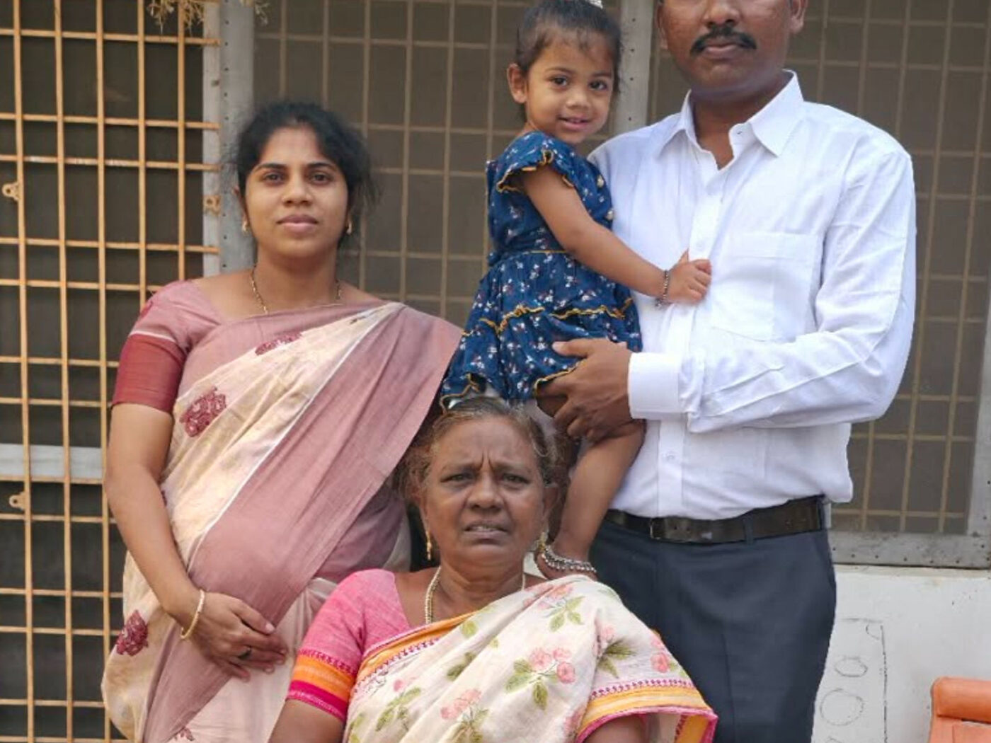 Bontha Bharath Bhushan (Chanti) with family